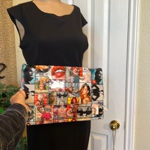Plastic magazine cover envelope style bag.